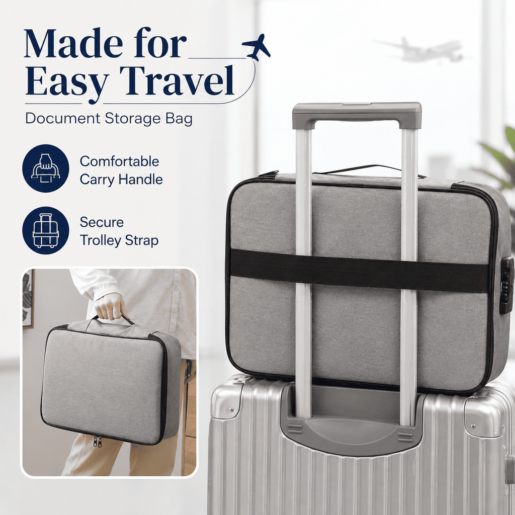 Document Storage Bag with Combination Lock