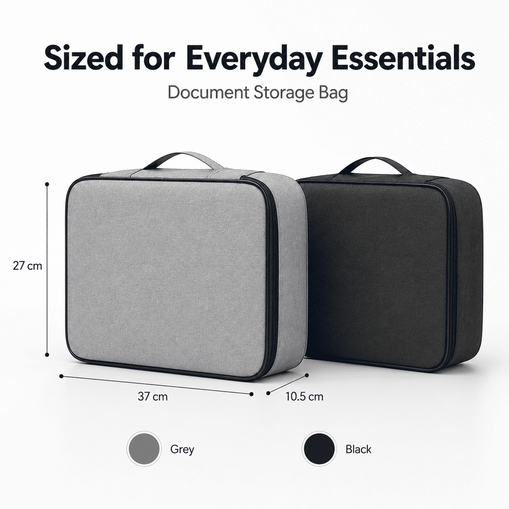Document Storage Bag with Combination Lock