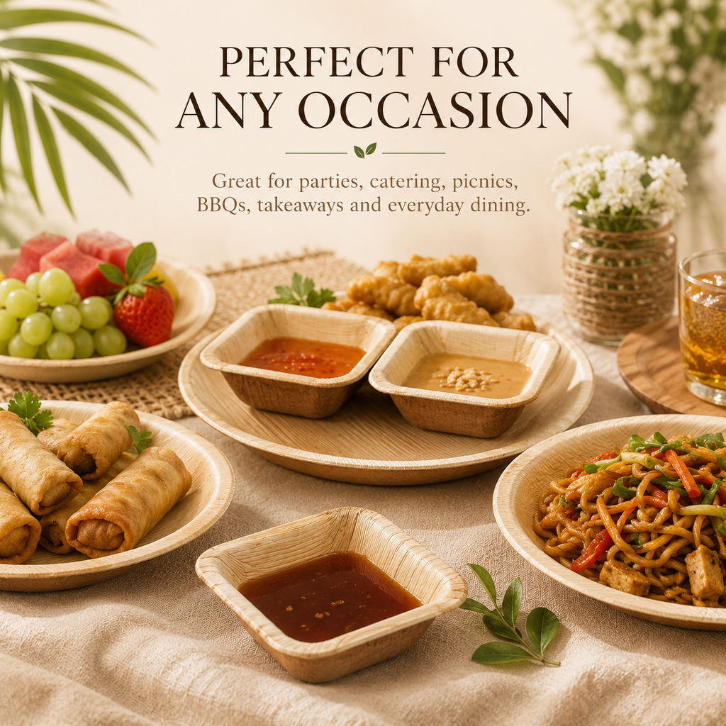 MasoPalm Palm Leaf Dip Bowls – 2.5 Inch (20 pcs)
