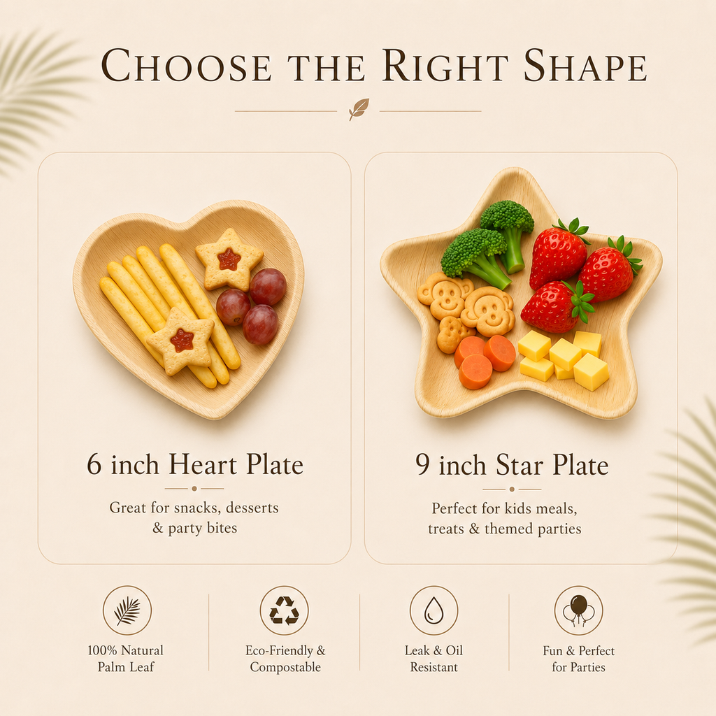 MasoPalm Palm Leaf Party Plates