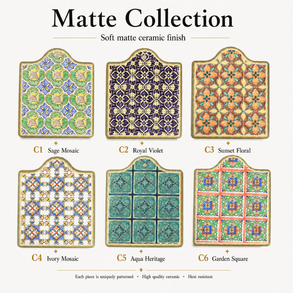 Ceramic Coaster Trivet – Vintage Design