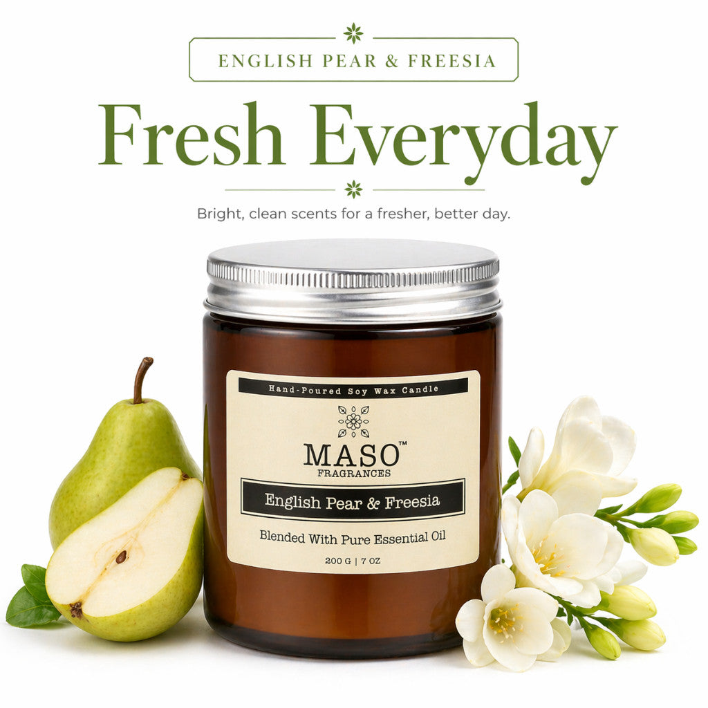 Maso scented soy candle for home fragrance