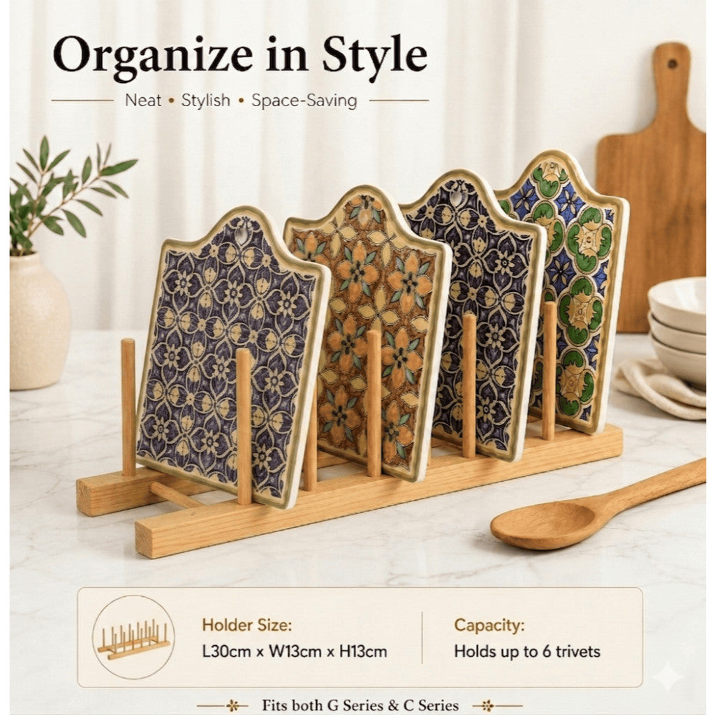 Ceramic Coaster Trivet – Vintage Design