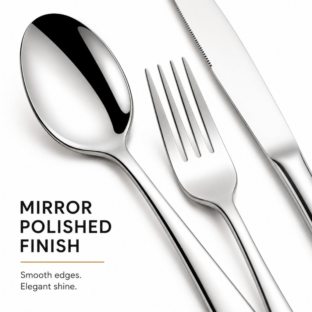24-Piece Stainless Steel Cutlery Set