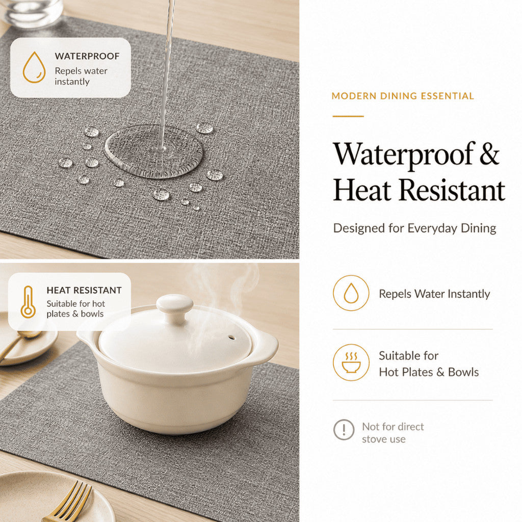 PU Leather Reversible Placemat