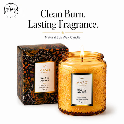 Maso premium soy candle for home fragrance - Japanese Persimmon