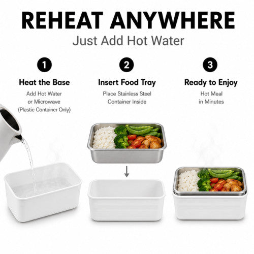Maso 316 stainless steel double deck lunch box