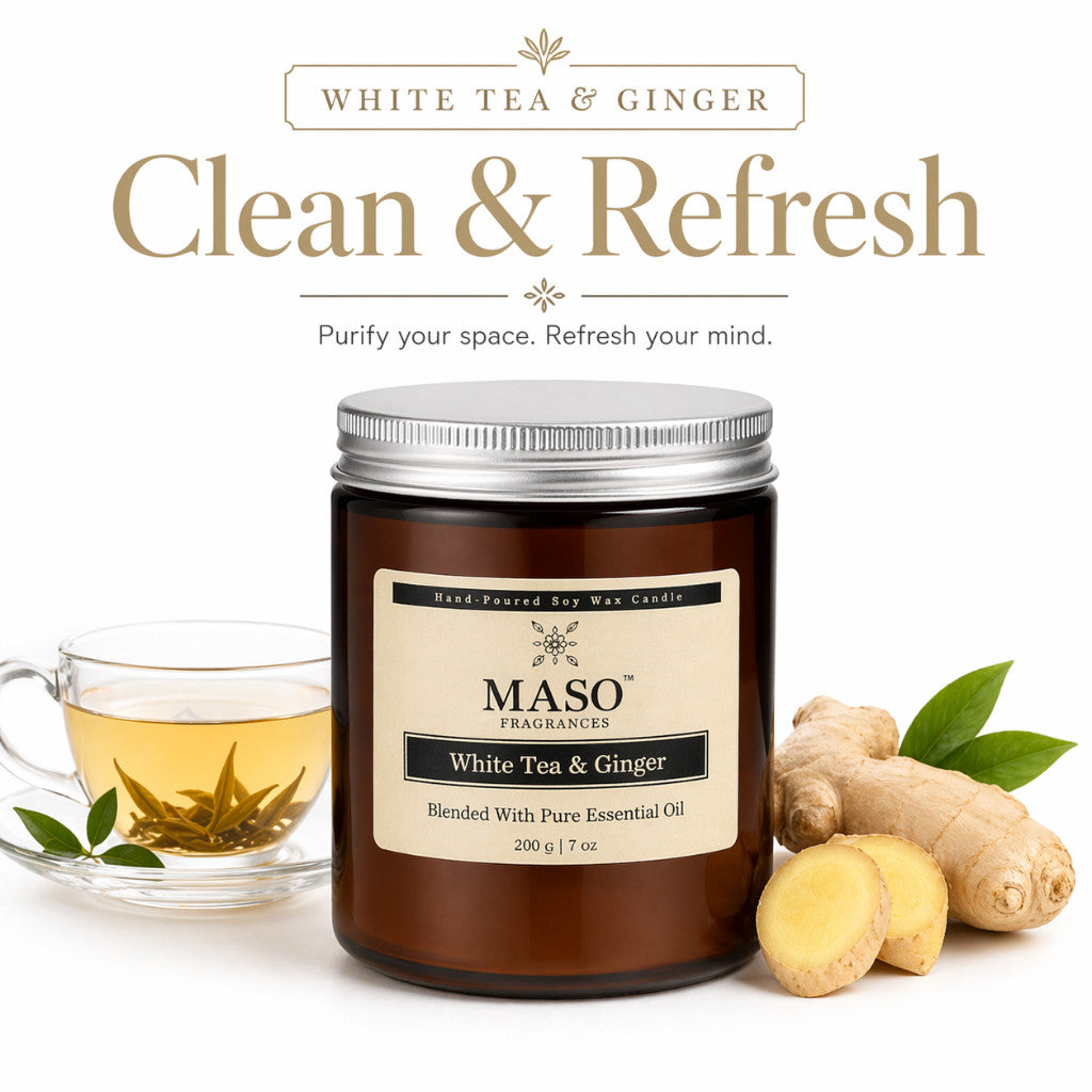 Maso scented soy candle for home fragrance