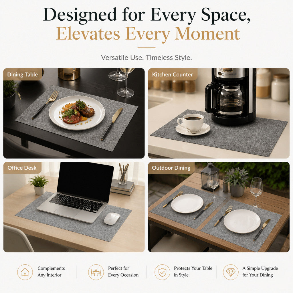 PU Leather Reversible Placemat