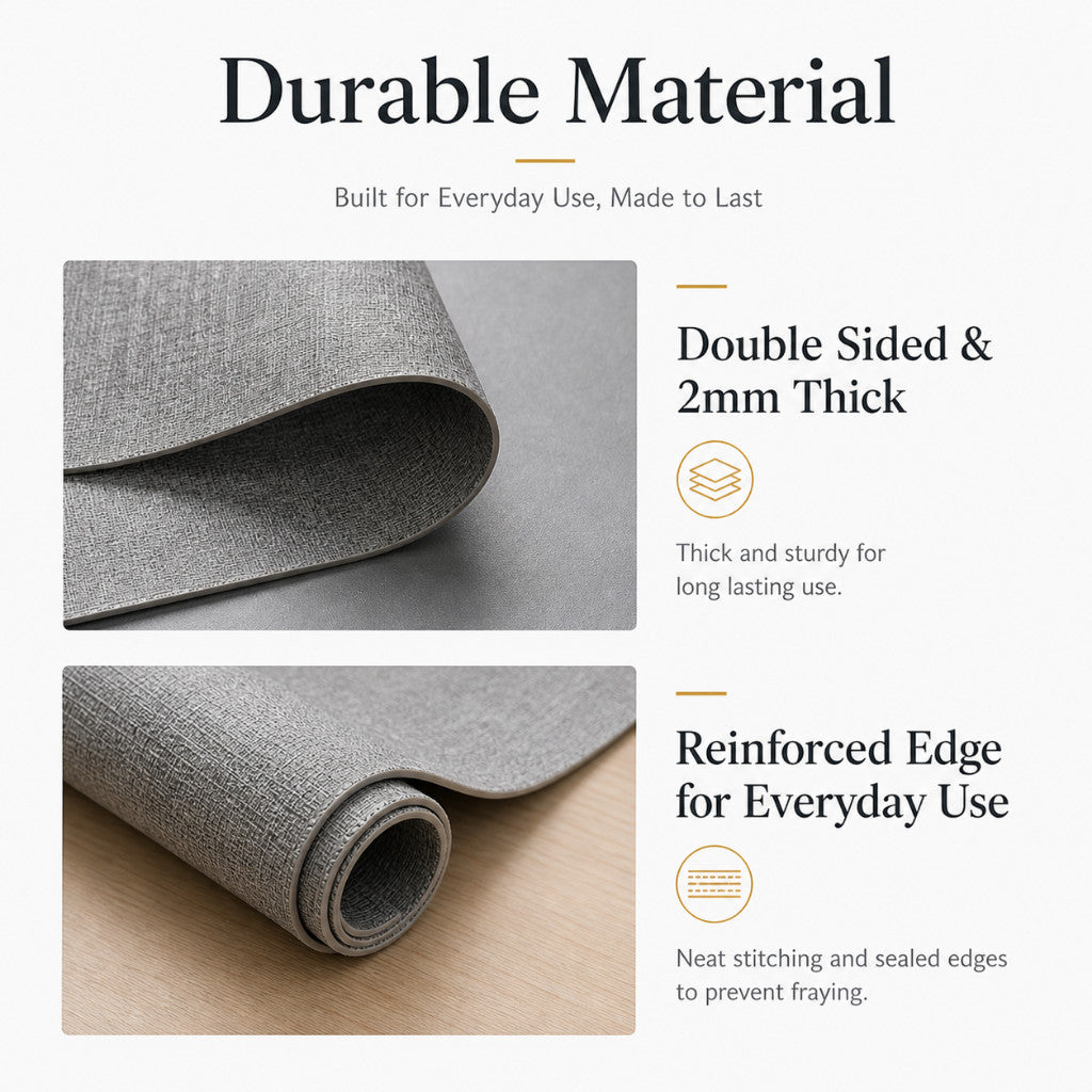 PU Leather Reversible Placemat