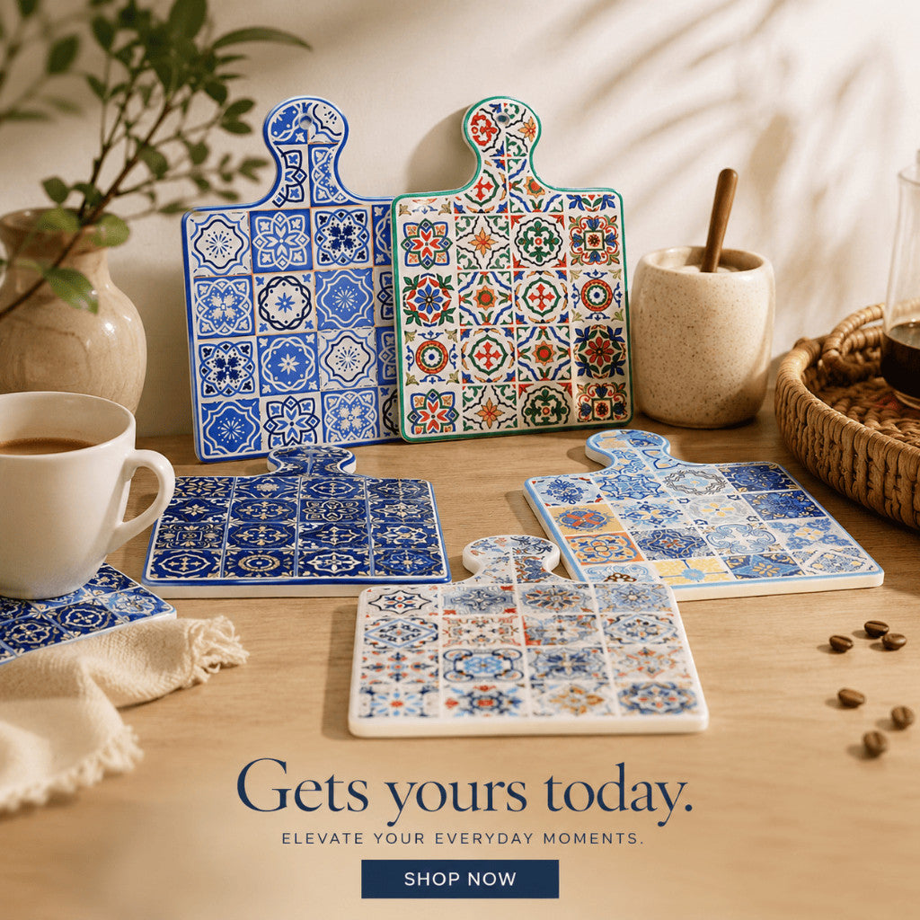 Ceramic Coaster Trivet – Vintage Design