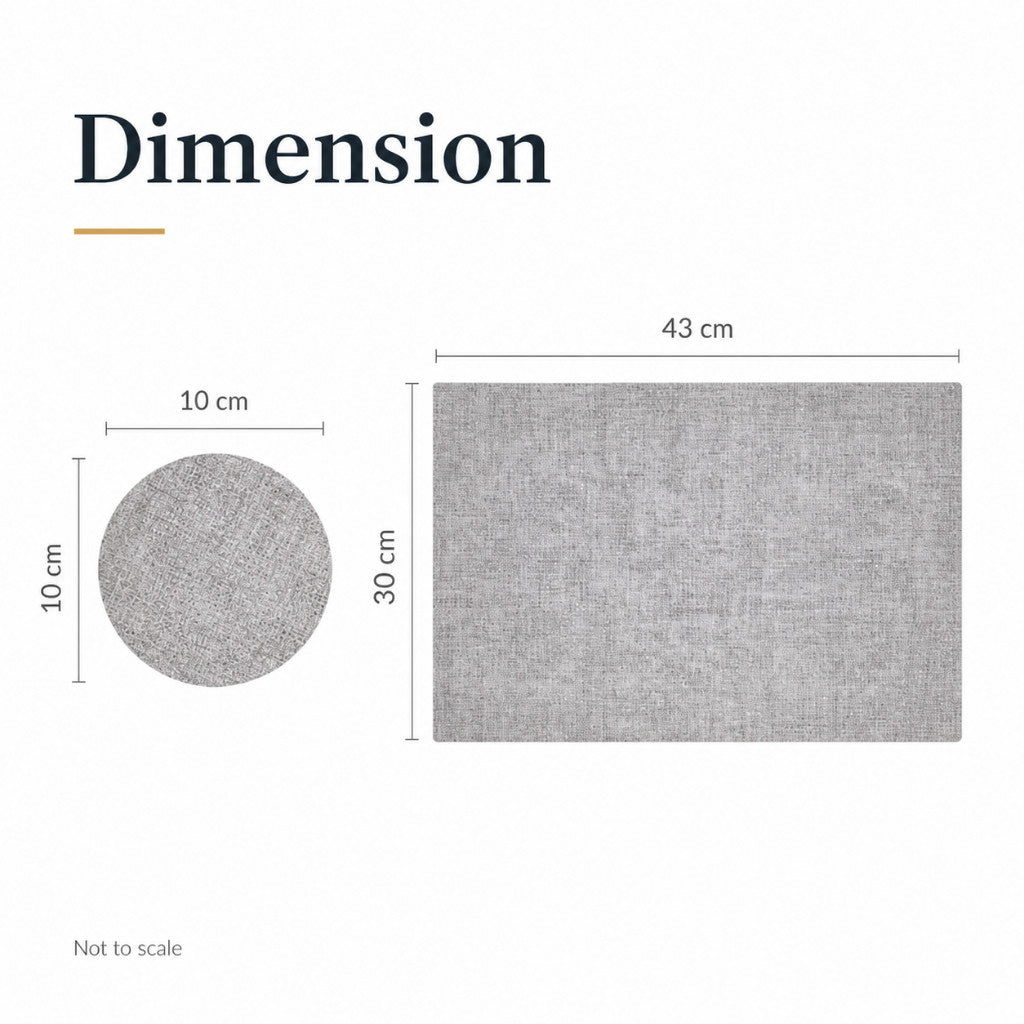 PU Leather Reversible Placemat
