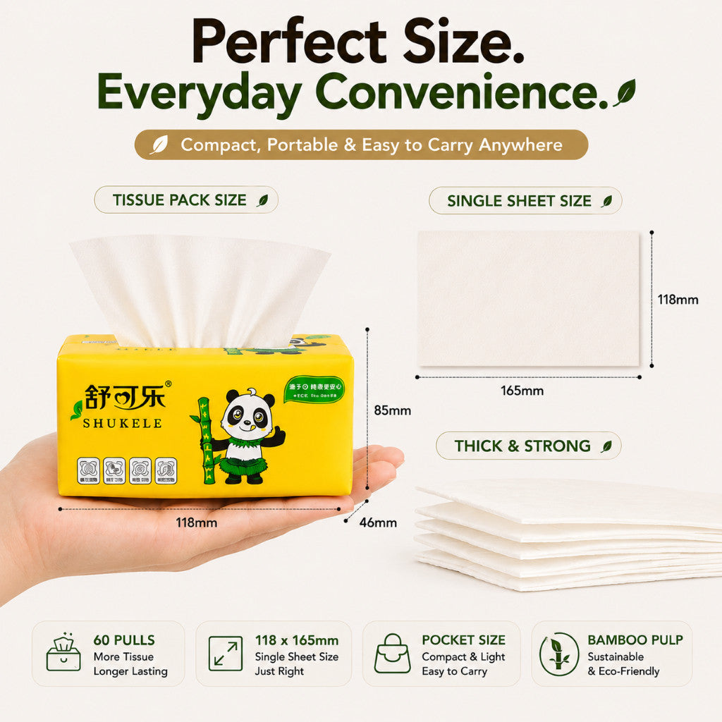 Maso bamboo pocket tissue 40 pack