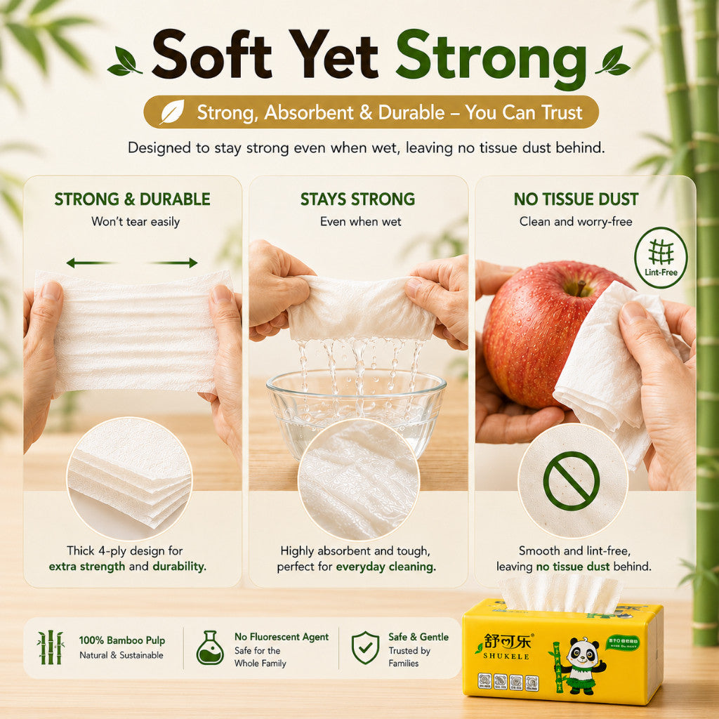 Maso bamboo pocket tissue 40 pack