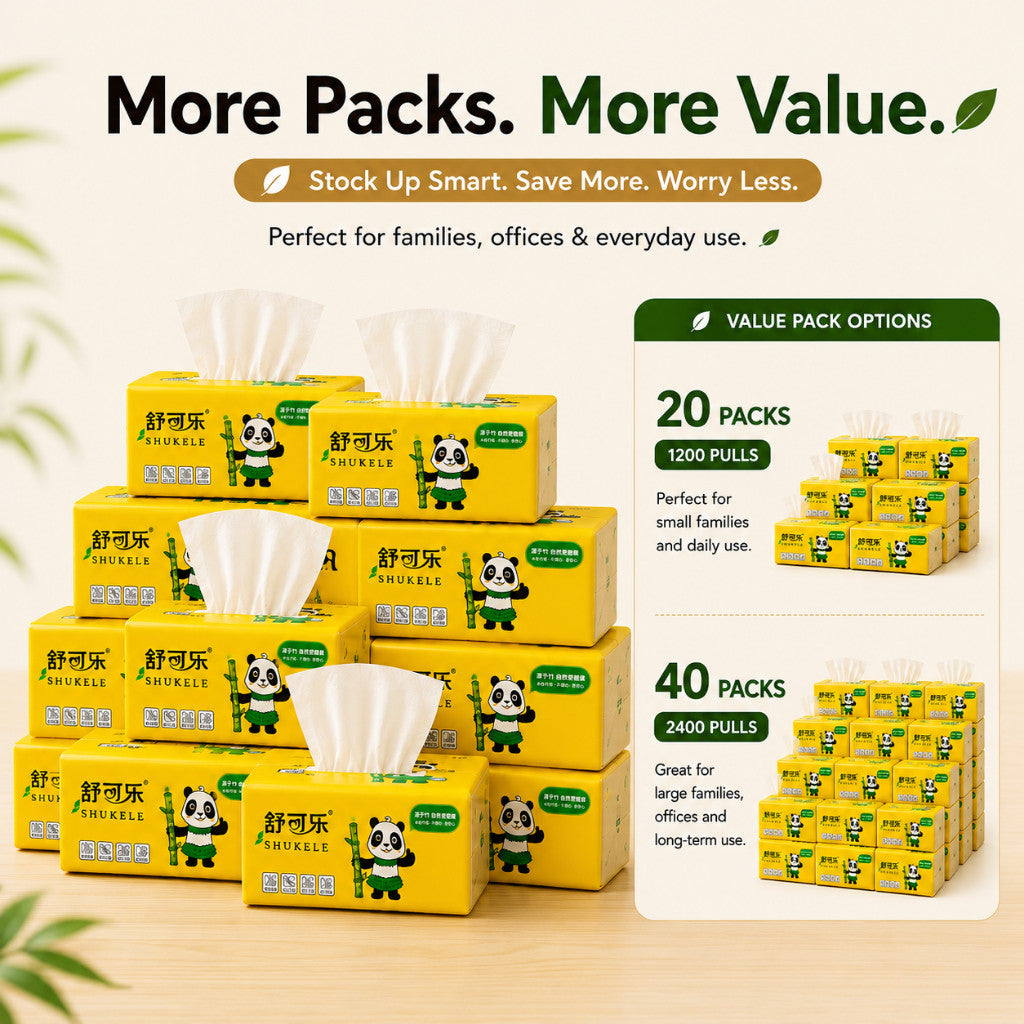 Maso bamboo pocket tissue 40 pack