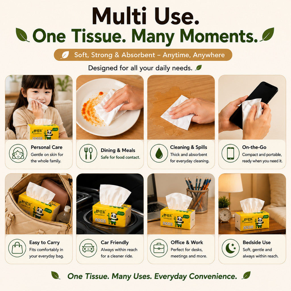 Maso bamboo pocket tissue 40 pack