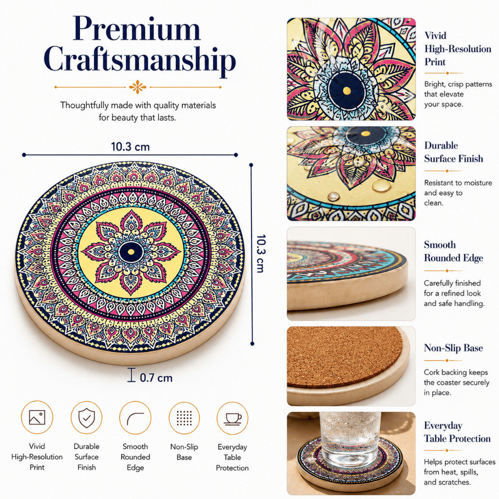 Mandala Art Coaster