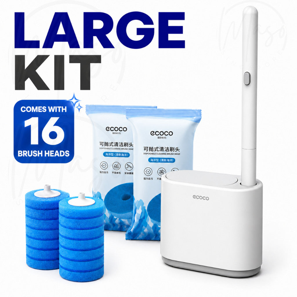 Wall-Mounted Disposable Toilet Brush System