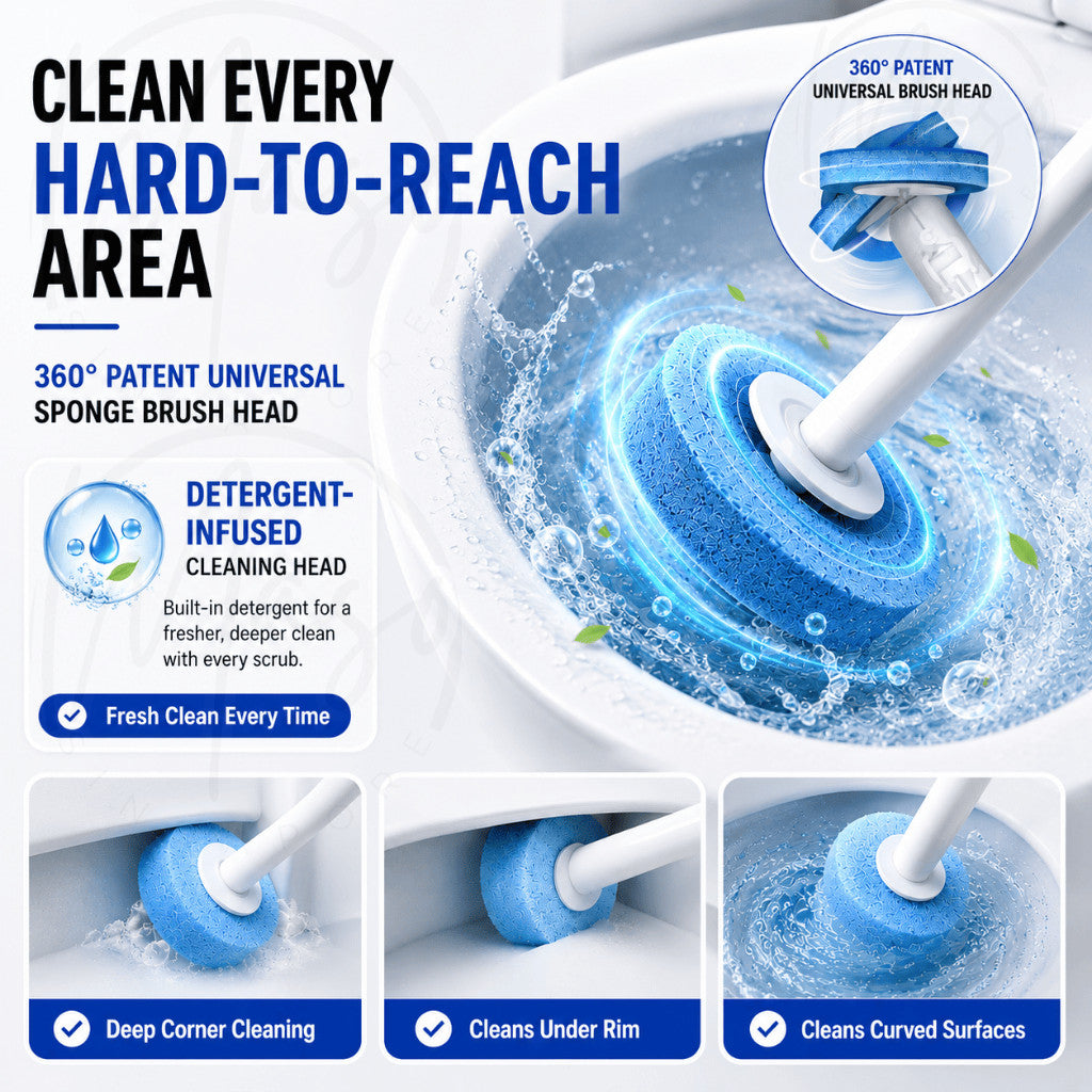 Wall-Mounted Disposable Toilet Brush System