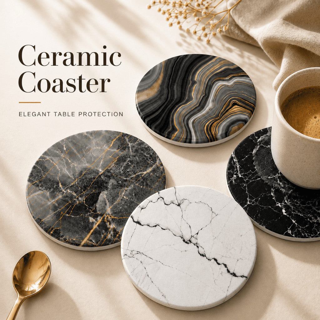 Ceramic Marble Coaster