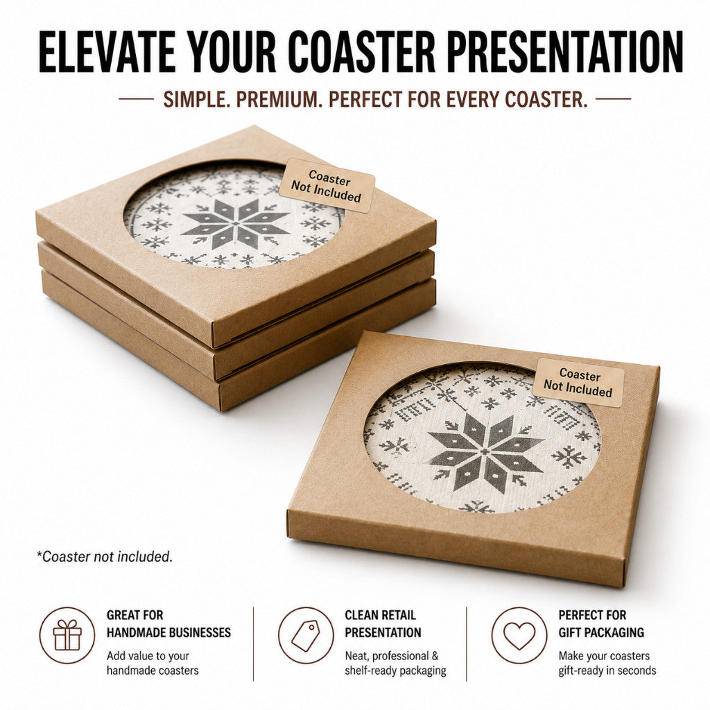 Coaster Kraft Gift Box | Maso Singapore