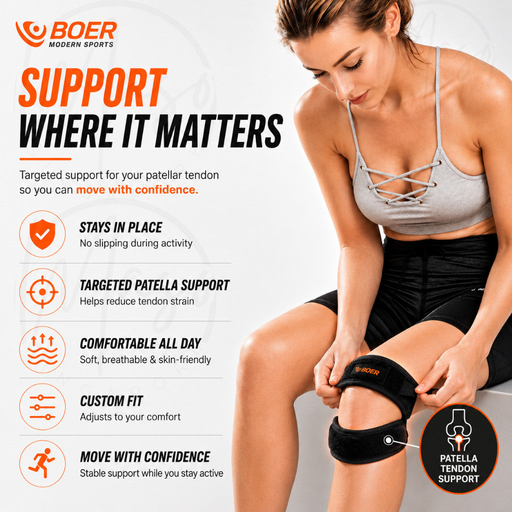 Maso patella knee support strap for running and training