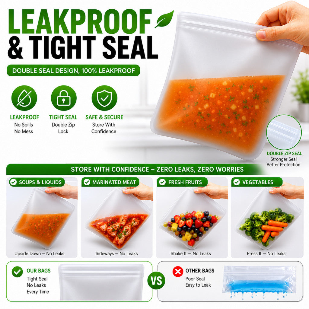 Reusable Food Sealing Bag - Large | Maso Singapore