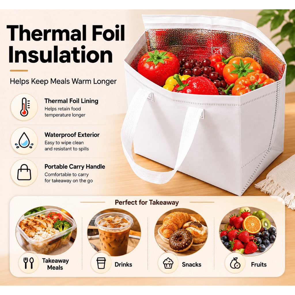 Maso thermal insulated takeaway bag for food and drinks