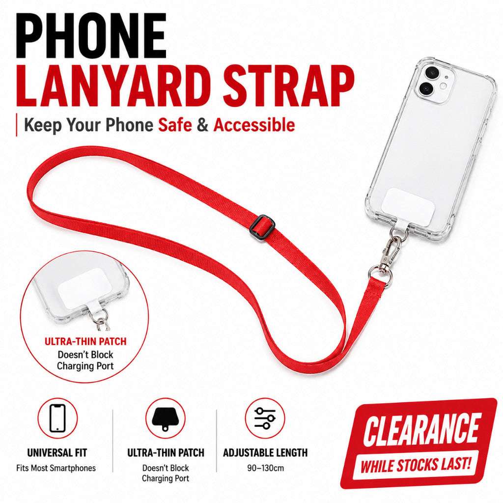 Maso adjustable phone lanyard strap for hands-free carrying