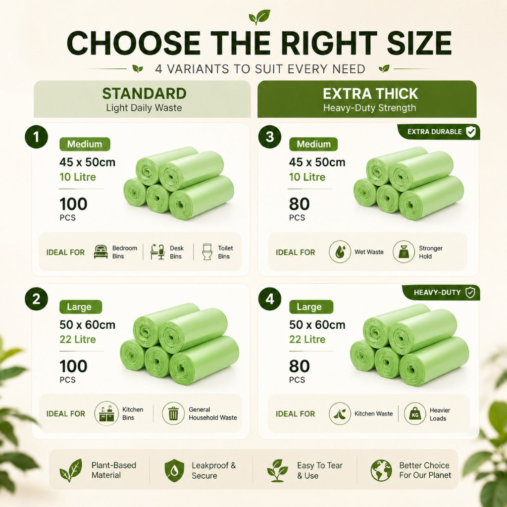 Maso biodegradable trash bags for household rubbish disposal