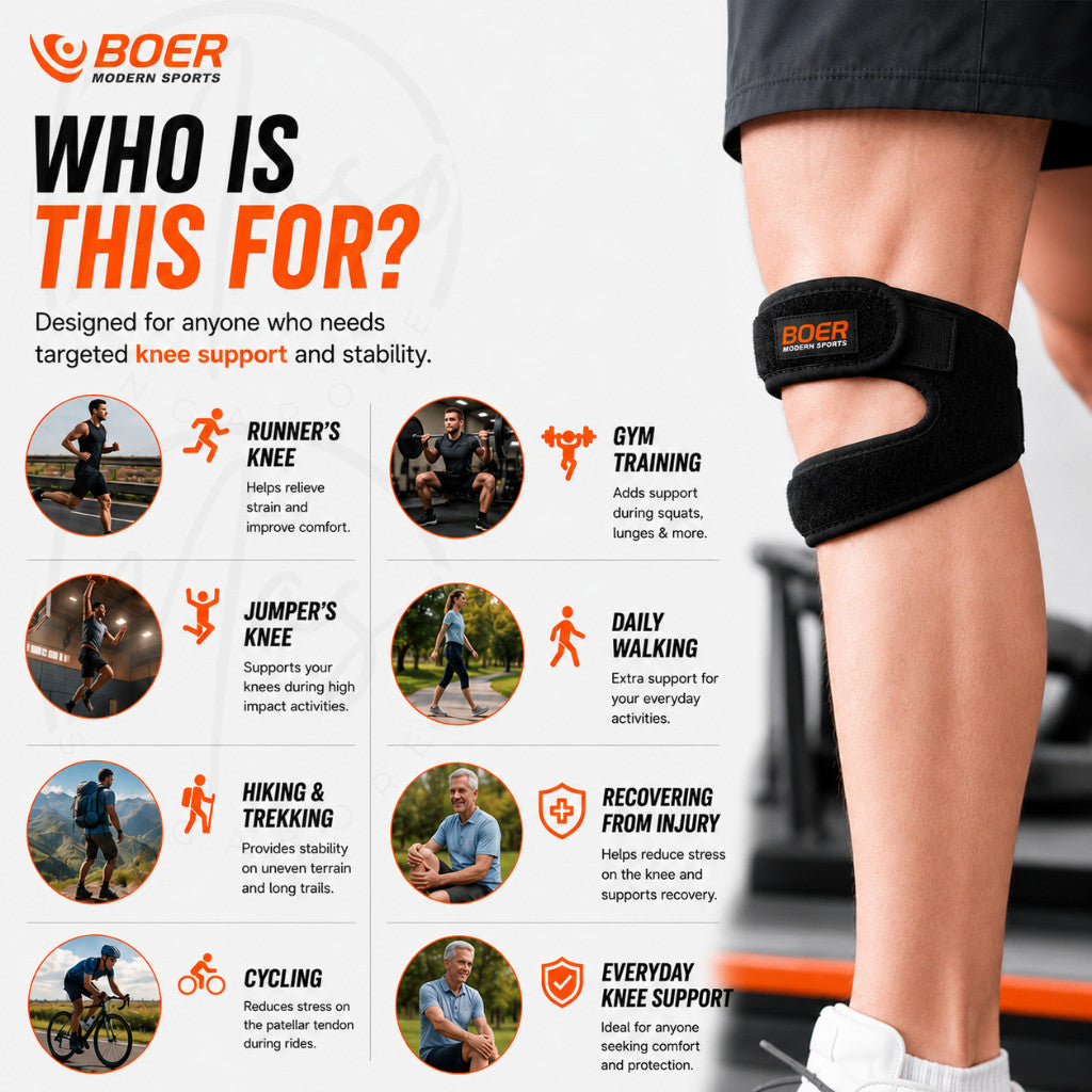 Maso patella knee support strap for running and training