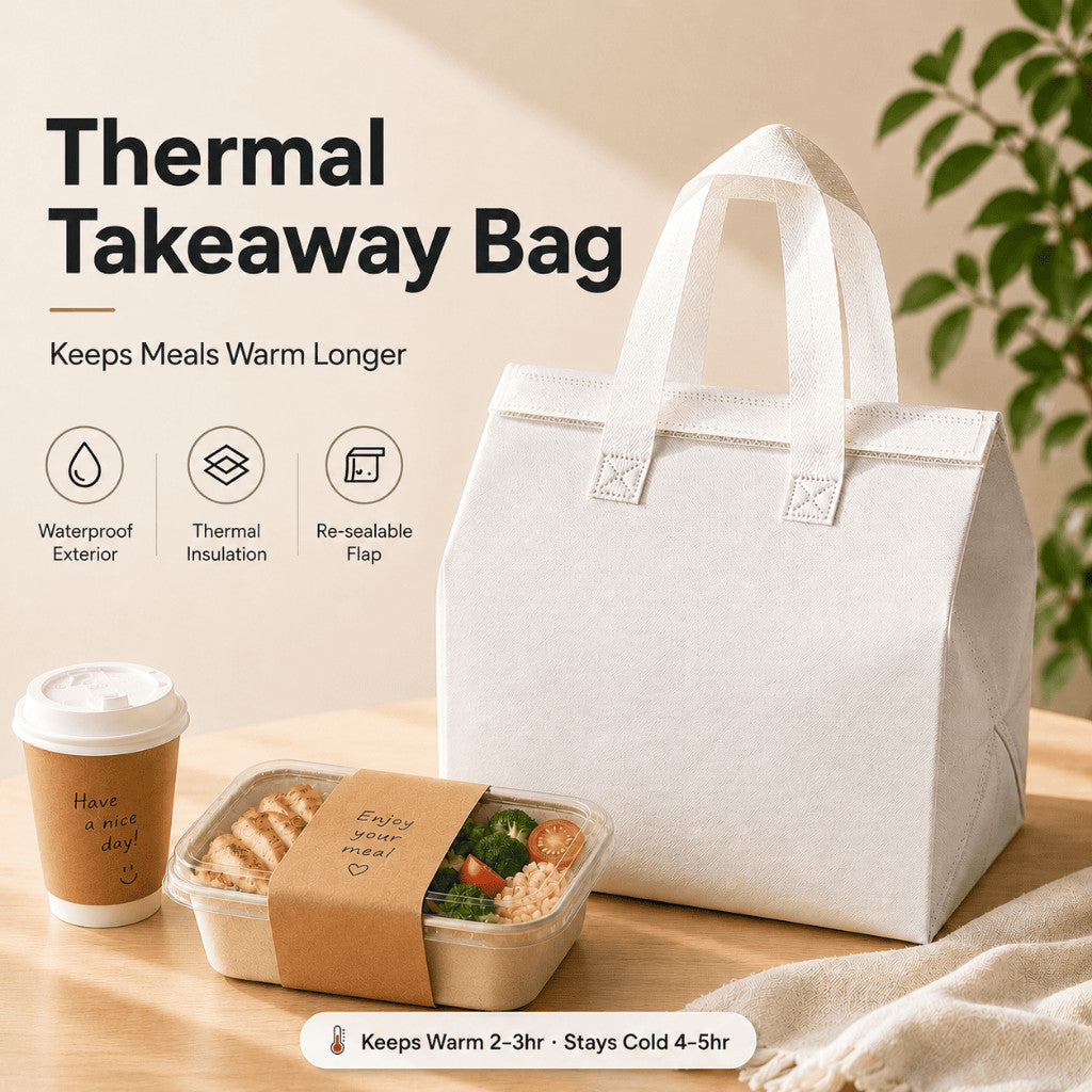 Maso thermal insulated takeaway bag for food and drinks