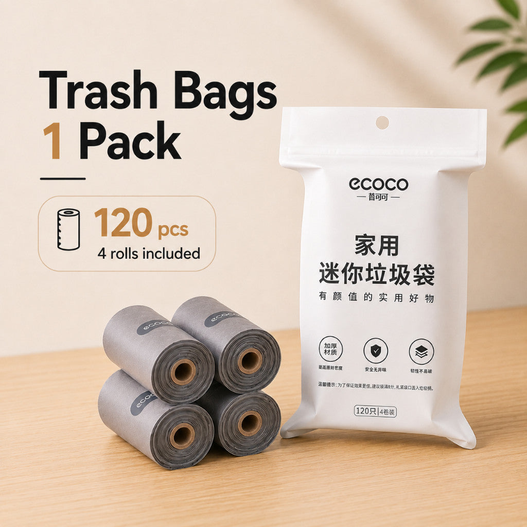 Compact 1.5L desk trash bin for home or office